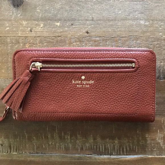 Kate Spade Neda Wallet Chester Street port brown - Picture 2 of 8
